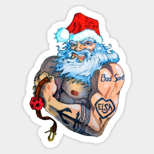 bad santa Sticker